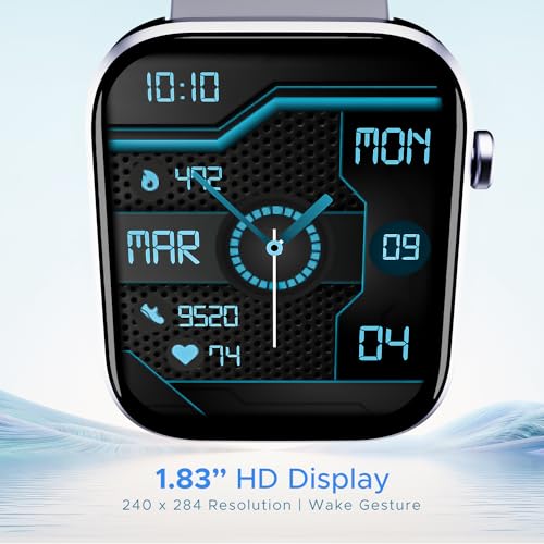 (Without Box) boAt Wave Lite Smart Watch w/ 1.69" (4.2 cm) HD Display, Heart Rate & SpO2 Level Monitor, Multiple Watch Faces, Activity Tracker, Multiple Sports Modes & IP68 (Deep Blue)