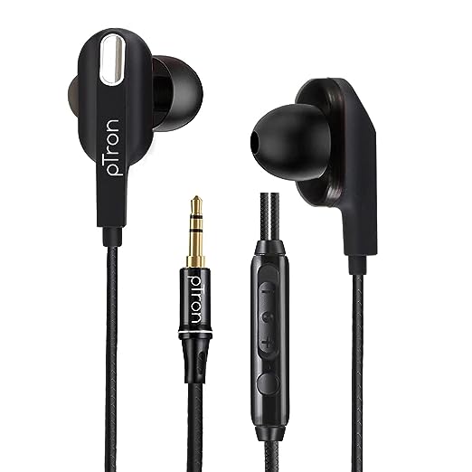 (Open Box) PTron Boom Lite Wired in Ear Earphones with Mic