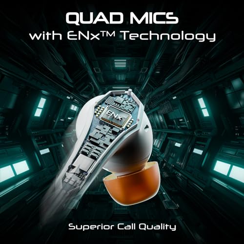 (Open box)boAt Immortal 111 TWS in Ear Earbuds with Up to 40 Hours of Playtime, 40 Ms Super-Low Latency Beast Mode, RGB LEDs, Quad Mics with Enx Tech, ASAP Charge, Iwp Tech, Ipx4, Btv5.3(Black Sabre)