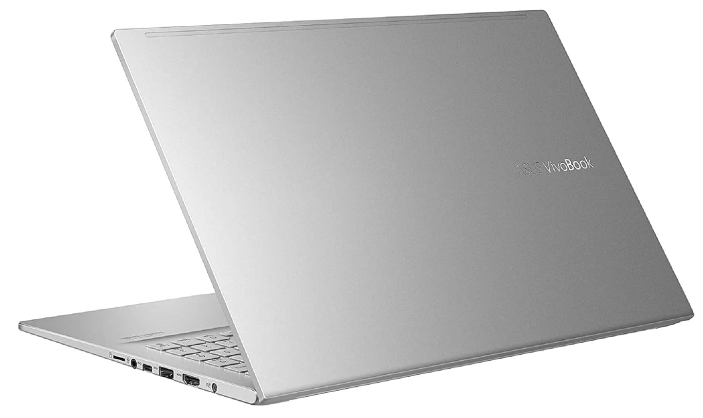 (Brand Refurbished) ASUS 15-K513EA-BN333TS Intel Core i3-1115G4 15.6 inches FHD VivoBook (8GB RAM/ 256GB SSD/Windows 10 Home + McAfee/Ms Office H&S 2019/ FP Reader/Backlit Keyboard/ 1.75 kg/Transparent Silver)