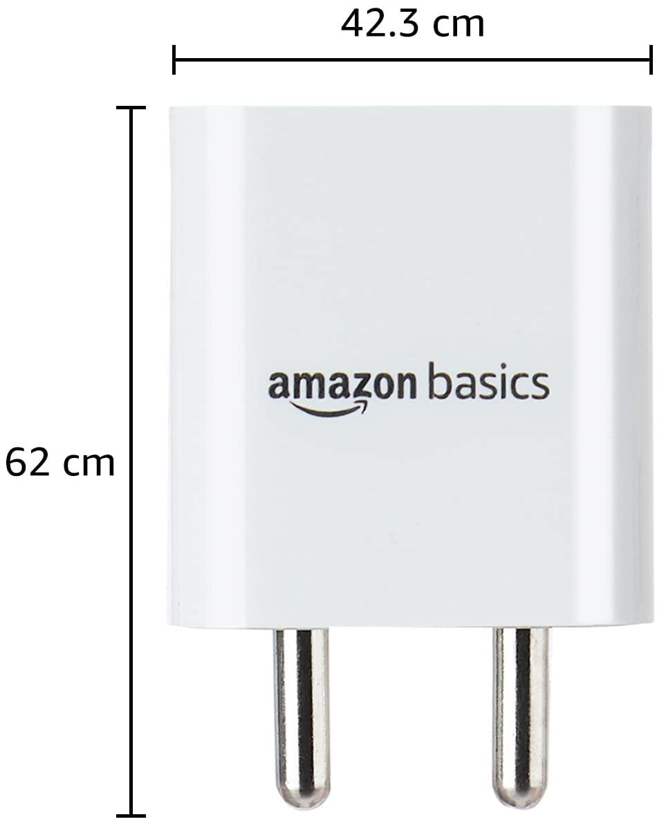 (Open Box) amazon basics 20 Watts Phone Charger For Type C Adapter With Charging Without Cable Easy To Carry(White)