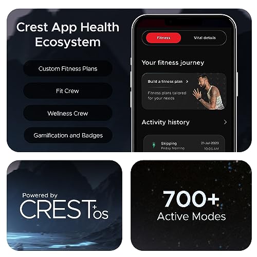 (Without box)boAt Lunar Orb w/ 1.45" (3.6 cm) AMOLED Display, BT Calling, DIY Watch Face Studio, Coins, Crest App Health Ecosystem, Live Cricket & Football Scores, IP67, Smart Watch for Men & Women(Active Black)