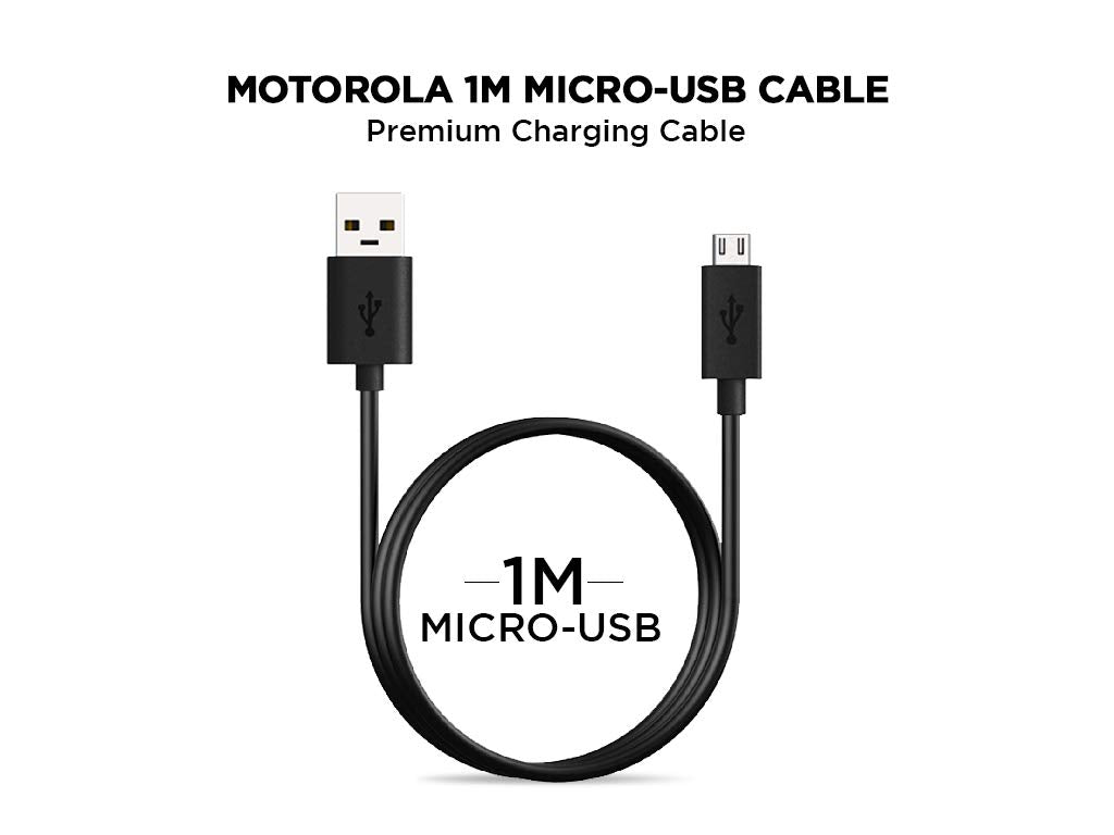 (Open Box)Motorola SJSC44 10W Rapid Charger with Micro USB Cable- Black