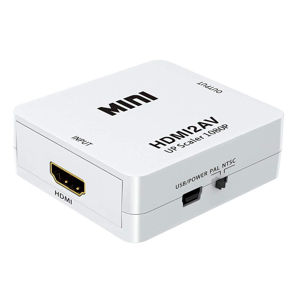 (Open Box)NISHTECH HDMI to VGA, High Speed 1080P HDMI to VGA Adapter (Male to Female) for Computer, Desktop, Laptop, PC, Monitor, Projector, HDTV, Chromebook, Raspberry Pi, Roku, Xbox and More - Black