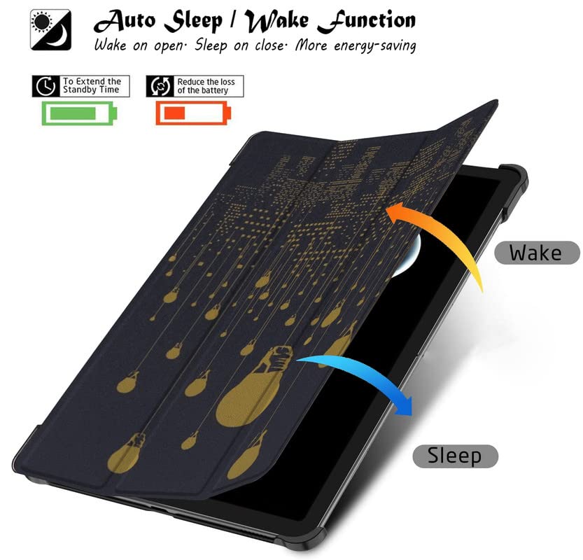 (OPEN BOX)Robustrion Trifold Flip Stand Case Cover for Realme Pad X 11 inch Tablet Cover - Black