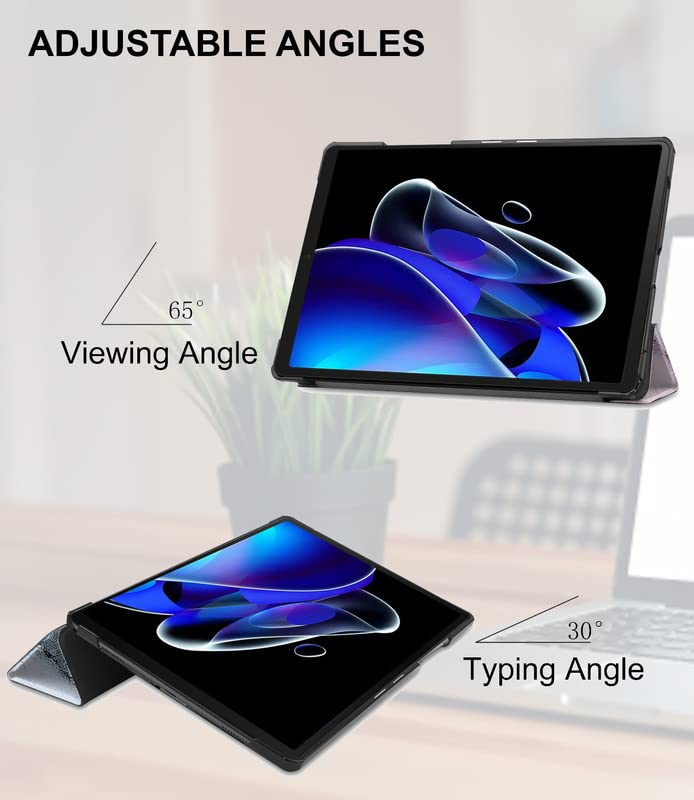 (OPEN BOX)Robustrion Trifold Flip Stand Case Cover for Realme Pad X 11 inch Tablet Cover - Black
