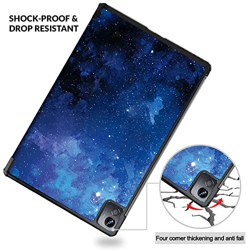 (OPEN BOX)Robustrion Trifold Flip Stand Case Cover for Realme Pad X 11 inch Tablet Cover - Black