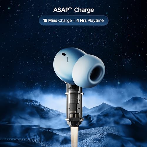 (Open Box) boAt Nirvana Space w/ 360º Spatial Audio, ANC Up to 32dB, 100hrs Playback, 4 Mics with AI-ENx™, Hearables App, Adaptive EQ, in-Ear Detection, DLC Drivers Truly Wireless in Ear Earbuds