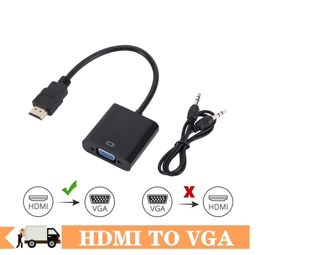 (Open Box)Lapster DisplayPort to VGA Adapter, Gold-Plated DP to VGA Cord (Male to Female) Compatible with Computer, Desktop, Laptop, PC, Monitor, Projector, HDTV