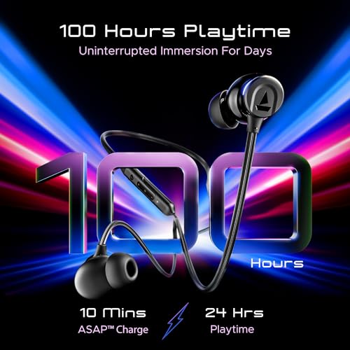 (Open Box)boAt Rockerz 255 Touch Neckband with Full Touch Controls,Spatial Audio,Up to 30H Playtime,ASAP Charge,Beast Mode,Enx Technology(Deep Blue),in-Ear,Bluetooth