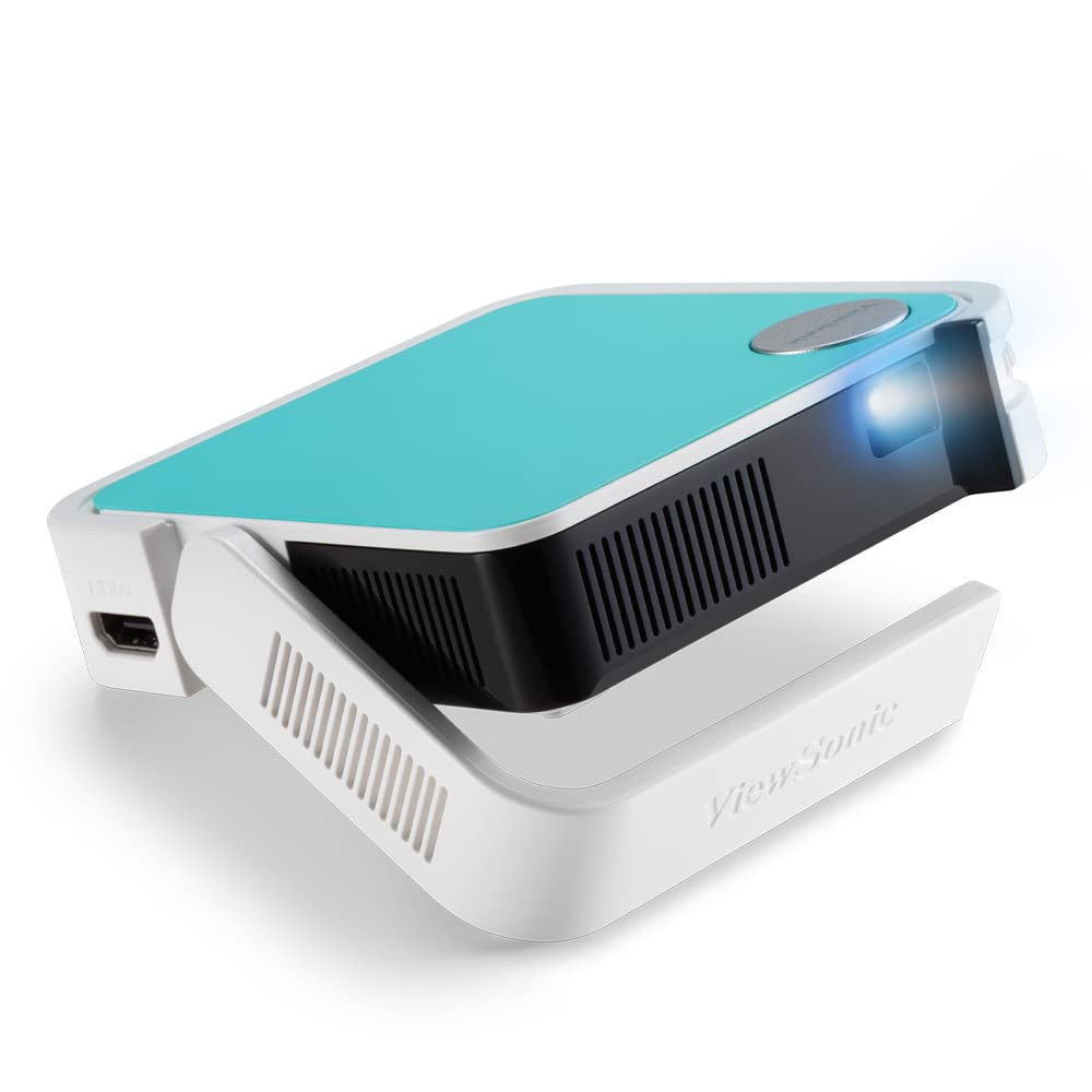 (Open Box) Viewsonic M1 Mini Portable Projector | Jbl Speaker | Hdmi | Auto Keystone |Built-in Battery |100" Projection Image 854 X 480 | 100 Lumen - White