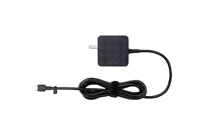 (Open Box) ASUS AC65-00 65W USB Type-C Adapter/Charger Connector, USB PD 3.0 Technology with 5V/3A, 9V/3A, 15V/3A and 20V/3.25A Output for Laptop, Black