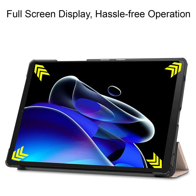 (OPEN BOX)Robustrion Trifold Flip Stand Case Cover for Realme Pad X 11 inch Tablet Cover - Black