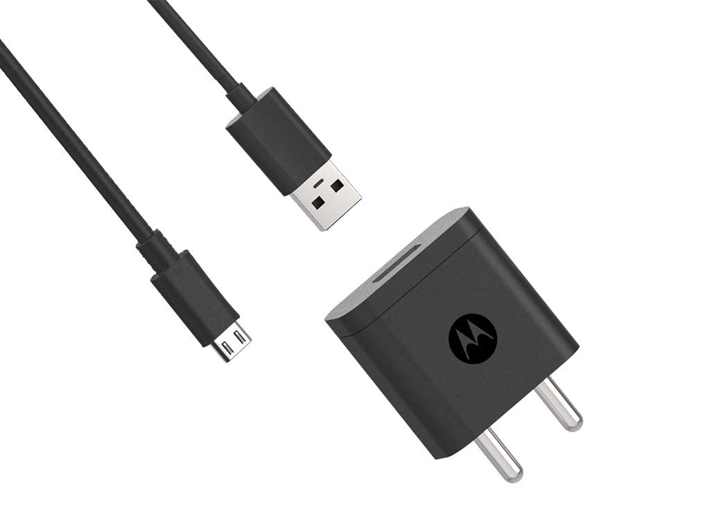 (Open Box)Motorola SJSC44 10W Rapid Charger with Micro USB Cable- Black