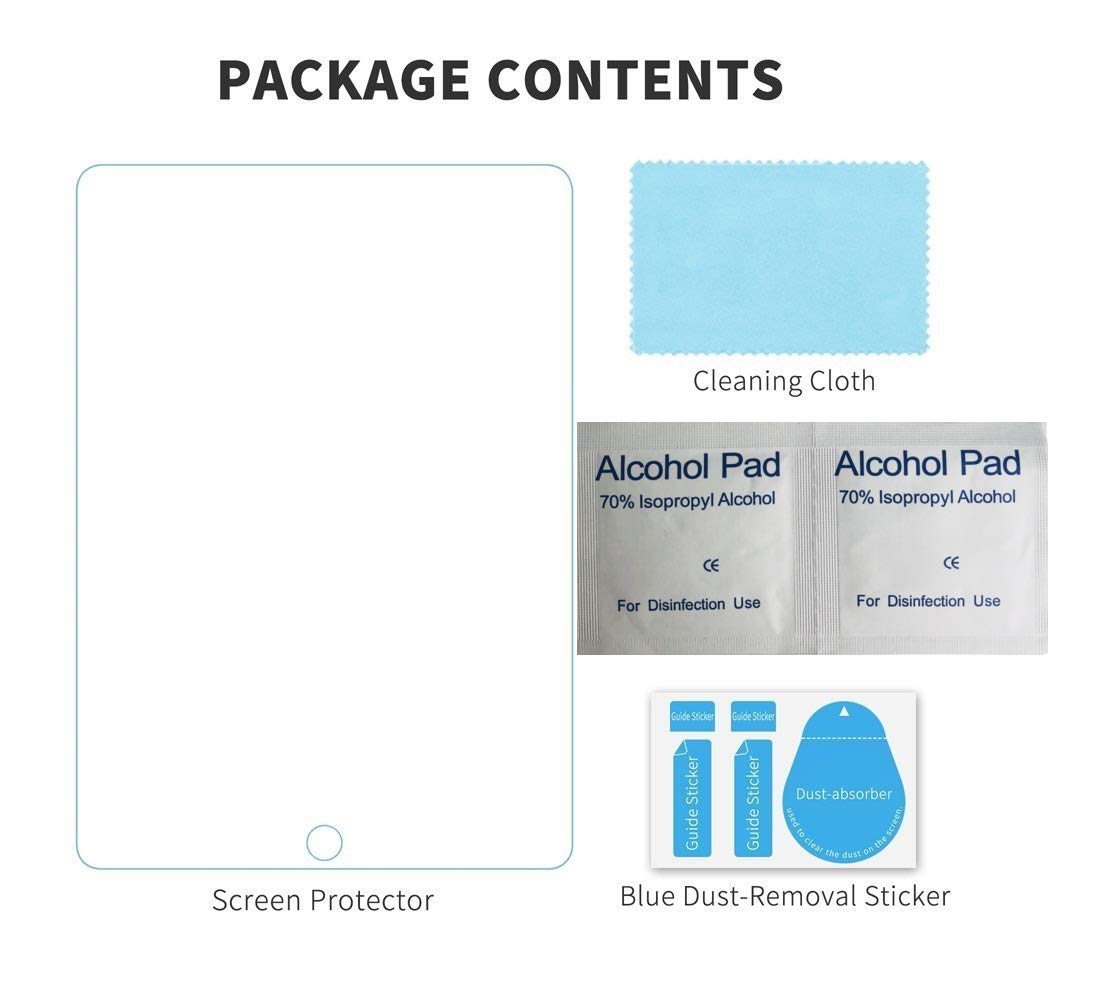 (Open Box) M.G.R.J® Tempered Glass Screen Protector Compatible for Samsung Galaxy Tab A 10.1 (2019) (SM-T510 / SM-T515) (Transparent)