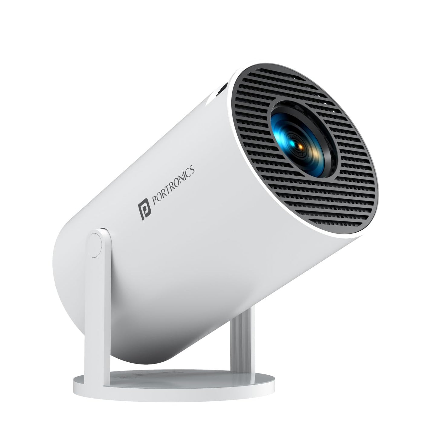 (Open Box) Portronics Beem 440 Smart LED Projector with 720p HD Resolution, Rotatable Design, Built-in Streaming Apps (Netflix, Prime Video, Hotstar), 2000 Lumens, Screen Mirroring, 3 Watts Speaker (White)