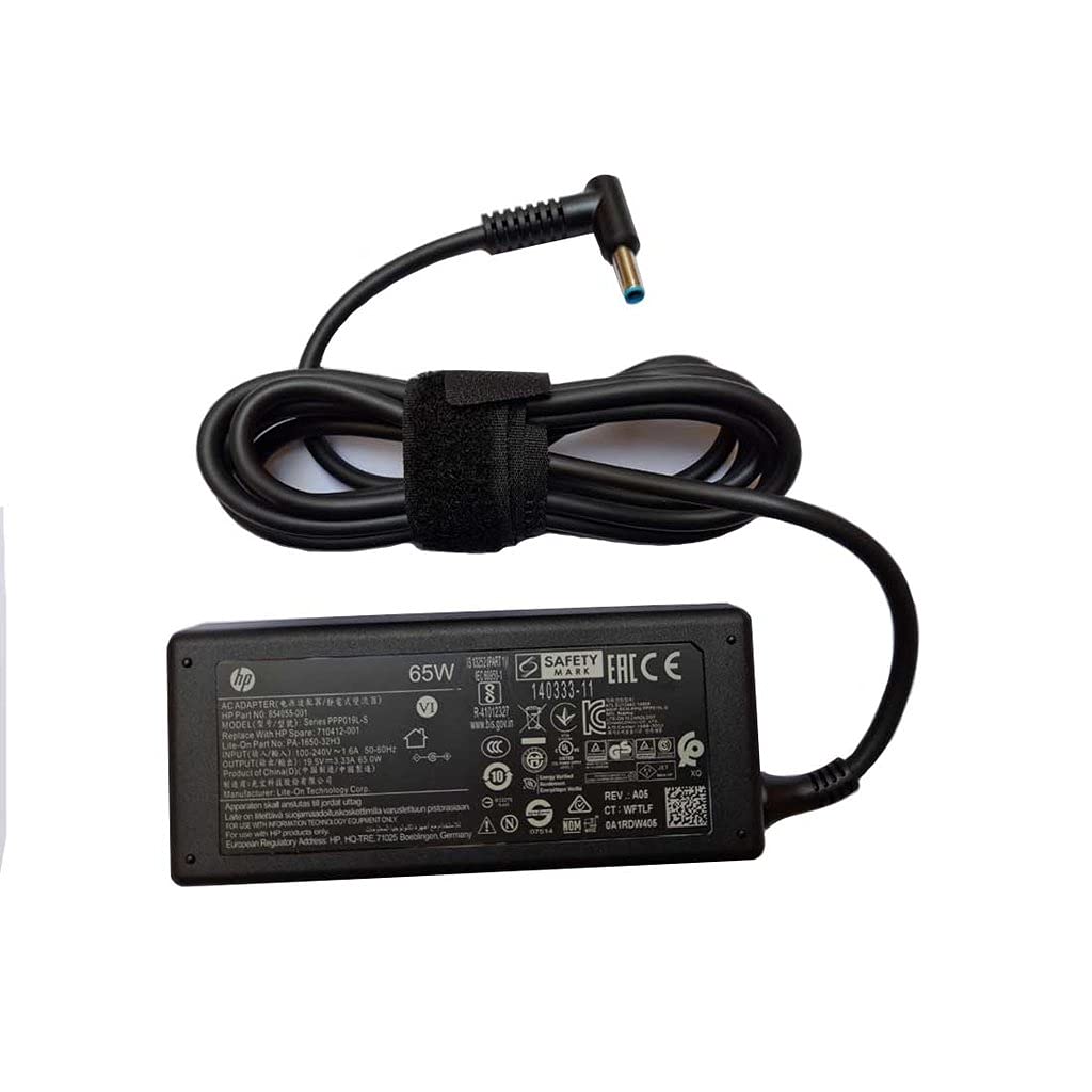 (Open Box) HP 65W AC Laptops Charger Adapter 4.5mm for HP Pavilion Black (Without Power Cable)