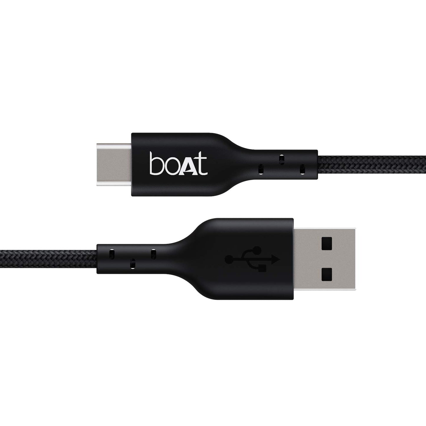 (Open Box) boAt Type C A325/A320 Tangle-free, Sturdy Type C Cable with 3A Rapid Charging & 480 Mbps Data Transmission Speed, Compatible with Smartphones & Tablets(Black)