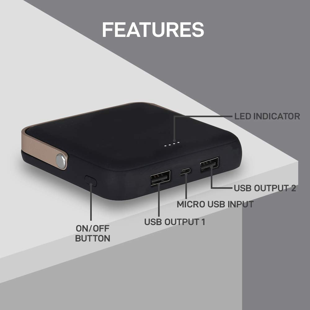 (Open Box) Syska 10000 mAh Power Bank (White, Lithium Polymer, for Mobile)