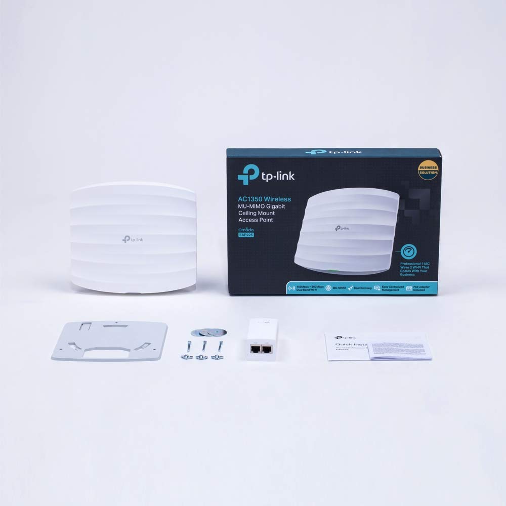 (Open Box)TP-Link EAP225-Outdoor | Omada AC1200 Wireless Gigabit Outdoor Access Point | Business WiFi Solution w/Mesh Support, Seamless Roaming & MU-MIMO | PoE Powered | SDN Integrated | Cloud Access & App