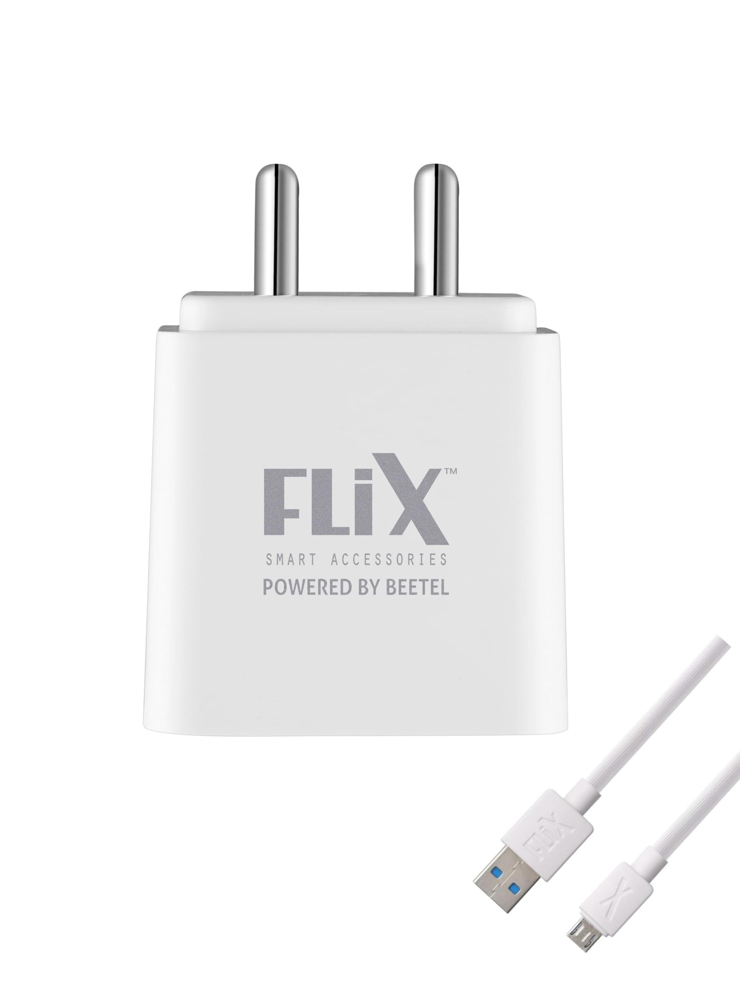 (Open Box) FLiX (Beetel) Storm 33W PD & QC Dual Port Wall Charger,USB Type A & Type C Output Widely Compatible for All Android & IOS Devices,Enhanced Safety,Light Weight & Compact,with Type C Cable (White–SD133)