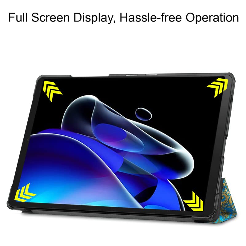 (OPEN BOX)Robustrion Trifold Flip Stand Case Cover for Realme Pad X 11 inch Tablet Cover - Black