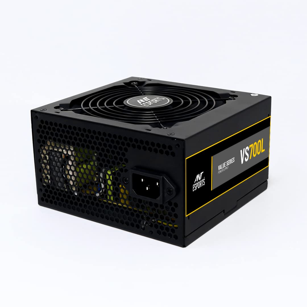 (Open Box)Ant Esports VS450L Non-Modular High Efficiency Gaming Power Supply/PSU with 1 x PCIe and 120mm Silent Fan
