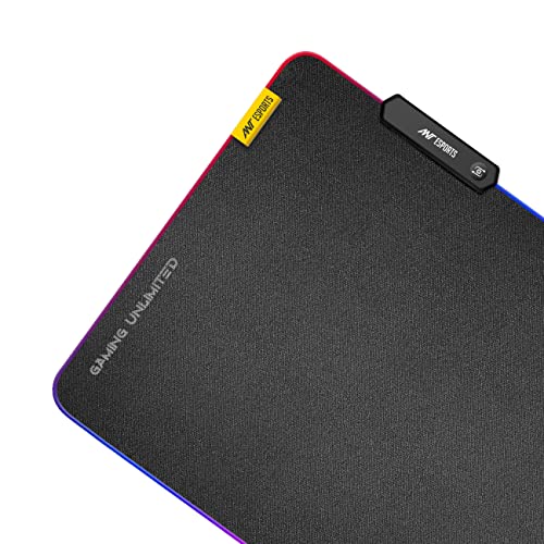 (Open box)Ant Esports MP280S - Speed Gaming Mouse Pad-L- Large with Stitched Edges, Waterproof Non-Slip Base for Gaming & Office – Black