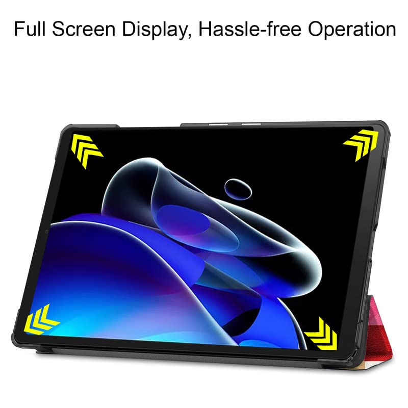 (OPEN BOX)Robustrion Trifold Flip Stand Case Cover for Realme Pad X 11 inch Tablet Cover - Black