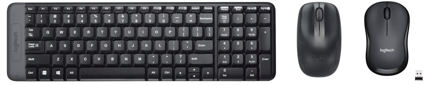 (Open Box) Logitech MK215 Wireless Keyboard and Mouse Combo, 2.4 GHz Wireless, 3 Years Warranty, Compact Design, 2-Year Battery Life(Keyboard),5 Month Battery Life(Mouse) PC/Laptop- Black