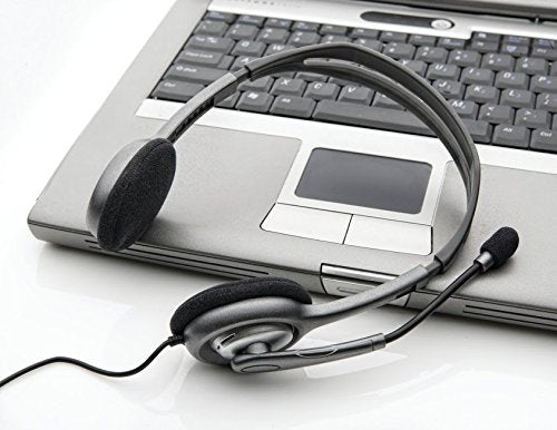 (Open Box) Logitech H111 Wired On Ear Headphones With Mic Black