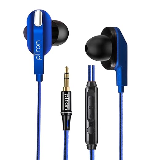 (Open Box) PTron Boom Lite Wired in Ear Earphones with Mic