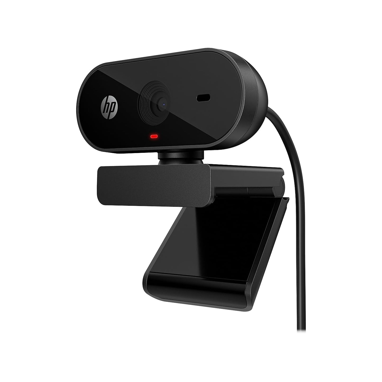 (Open Box)HP 320 FHD Webcam 1080 Full HD 30fps - Plug and Play Setup, Wide-Angle View for Video Calling on Skype, Zoom, Microsoft Teams and Other Apps/ 1 Year Warranty (53X26AA),Black