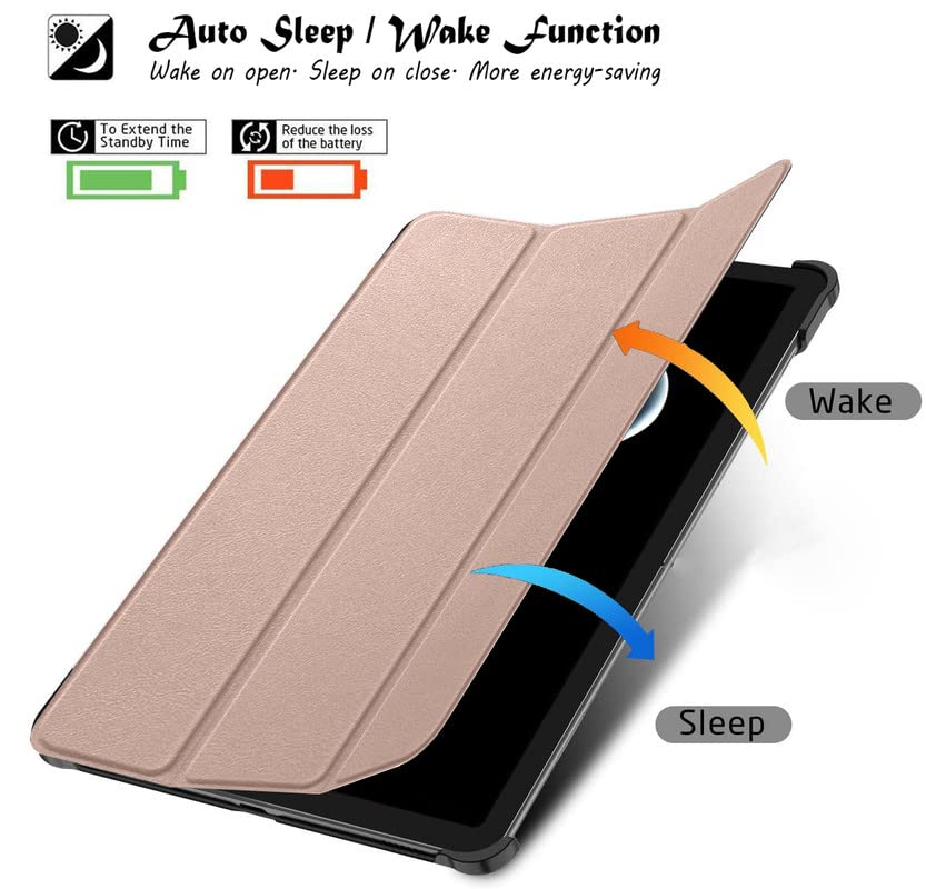 (OPEN BOX)Robustrion Trifold Flip Stand Case Cover for Realme Pad X 11 inch Tablet Cover - Black