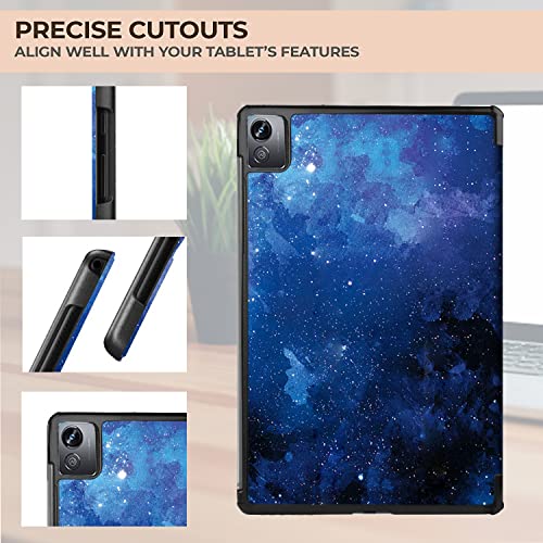 (OPEN BOX)Robustrion Trifold Flip Stand Case Cover for Realme Pad X 11 inch Tablet Cover - Black