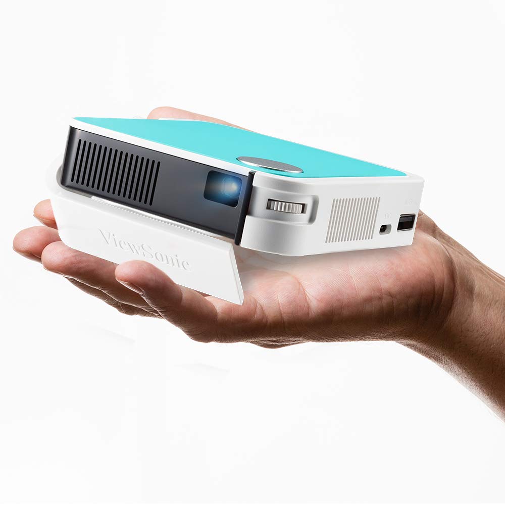 (Open Box) Viewsonic M1 Mini Portable Projector | Jbl Speaker | Hdmi | Auto Keystone |Built-in Battery |100" Projection Image 854 X 480 | 100 Lumen - White