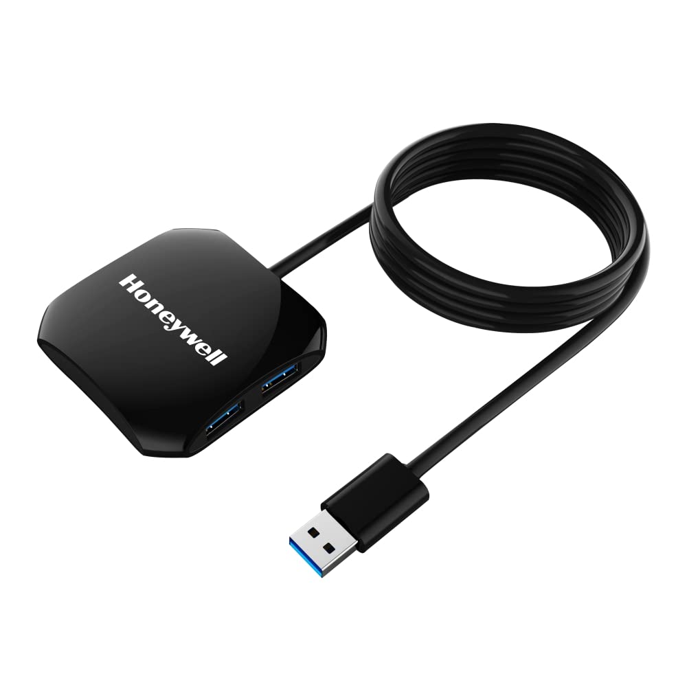 (Open Box) Honeywell Newly Launched 4in1 Ultra Slim Multiport Type C Hub to 1xUSB 3.0 & 3xUSB 2.0 Ports,30cms(1 feet) Cable,DataTransfer Speed Upto 5GBPS,Universally Compatible with All USB,PC,Speaker,Laptop