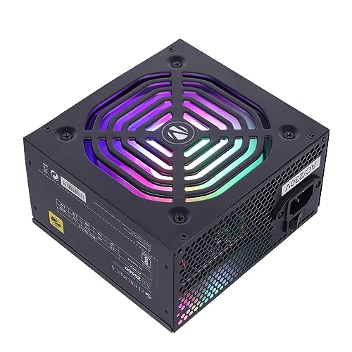 (Open Box)Zebronics 450W Black Gold Power Supply with 3X SATA connectors, 2X Molex, 80mm Built-in Fan, Extra Long Cables, 1.2 Meter Power Cable and Suitable for Regular use Computers