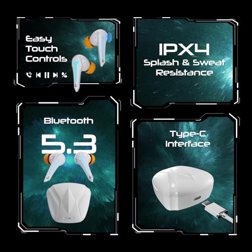 (Open box)boAt Immortal 111 TWS in Ear Earbuds with Up to 40 Hours of Playtime, 40 Ms Super-Low Latency Beast Mode, RGB LEDs, Quad Mics with Enx Tech, ASAP Charge, Iwp Tech, Ipx4, Btv5.3(Black Sabre)