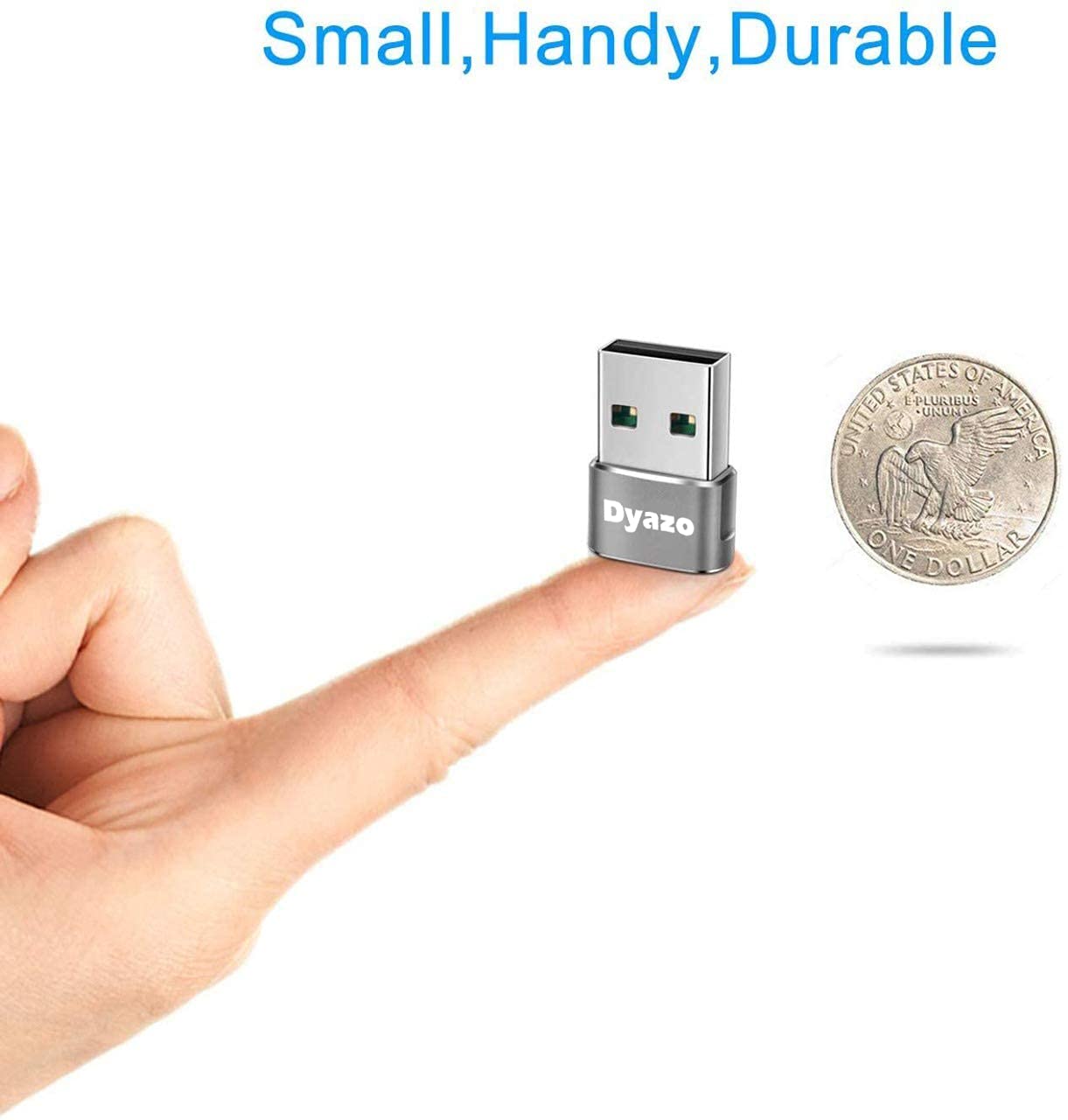 (Open Box) Dyazo Aluminium Portable High Speed Micro USB to USB A Female OTG Adapter/Converter Compatible with Samsung S6 Edje S7 Edge S4 LG G4, Mouse, Keyboard, Flash Drive All Micro O.T.G Enable Devices