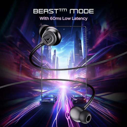 (Open Box)boAt Rockerz 255 Touch Neckband with Full Touch Controls,Spatial Audio,Up to 30H Playtime,ASAP Charge,Beast Mode,Enx Technology(Deep Blue),in-Ear,Bluetooth