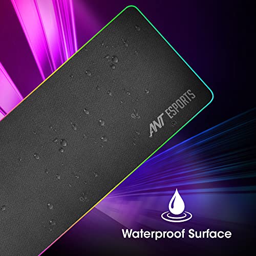 (Open box)Ant Esports MP280S - Speed Gaming Mouse Pad-L- Large with Stitched Edges, Waterproof Non-Slip Base for Gaming & Office – Black