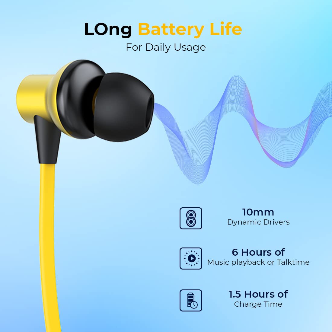 (Open Box) pTron Bassfest Plus Magnetic in Ear Bluetooth 5.0 Wireless Headphones with Mic, Stereo Sound with Bass, IPX4 Water & Sweat Resistant, Voice Assistance, Ergonomic & Lightweight - (Black & Grey)