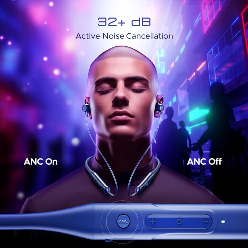 (Open Box)boAt Rockerz 255 Touch Neckband with Full Touch Controls,Spatial Audio,Up to 30H Playtime,ASAP Charge,Beast Mode,Enx Technology(Deep Blue),in-Ear,Bluetooth