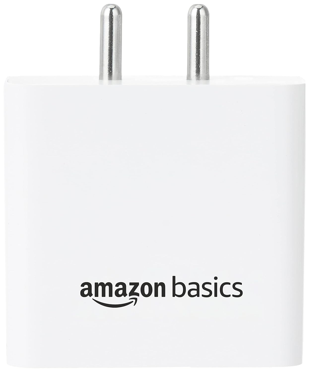 (Open Box) Amazon Basics High Power 65W Mobile/Laptop Charger Dual Port Output with Type-C Charging Cable (White)