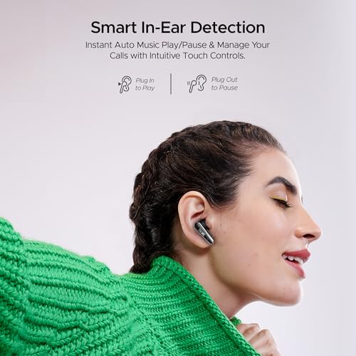 (Open Box) boAt Airdopes 280 ANC Truly Wireless in-Ear Earbuds with 32dB ANC, Ambient Mode, 60HRS Playback, 13mm Drivers, 4 Mics ENx™, in-Ear Detection, ASAP™ Charge,Beast Mode,IPX5 Ear Buds TWS (Active Black)