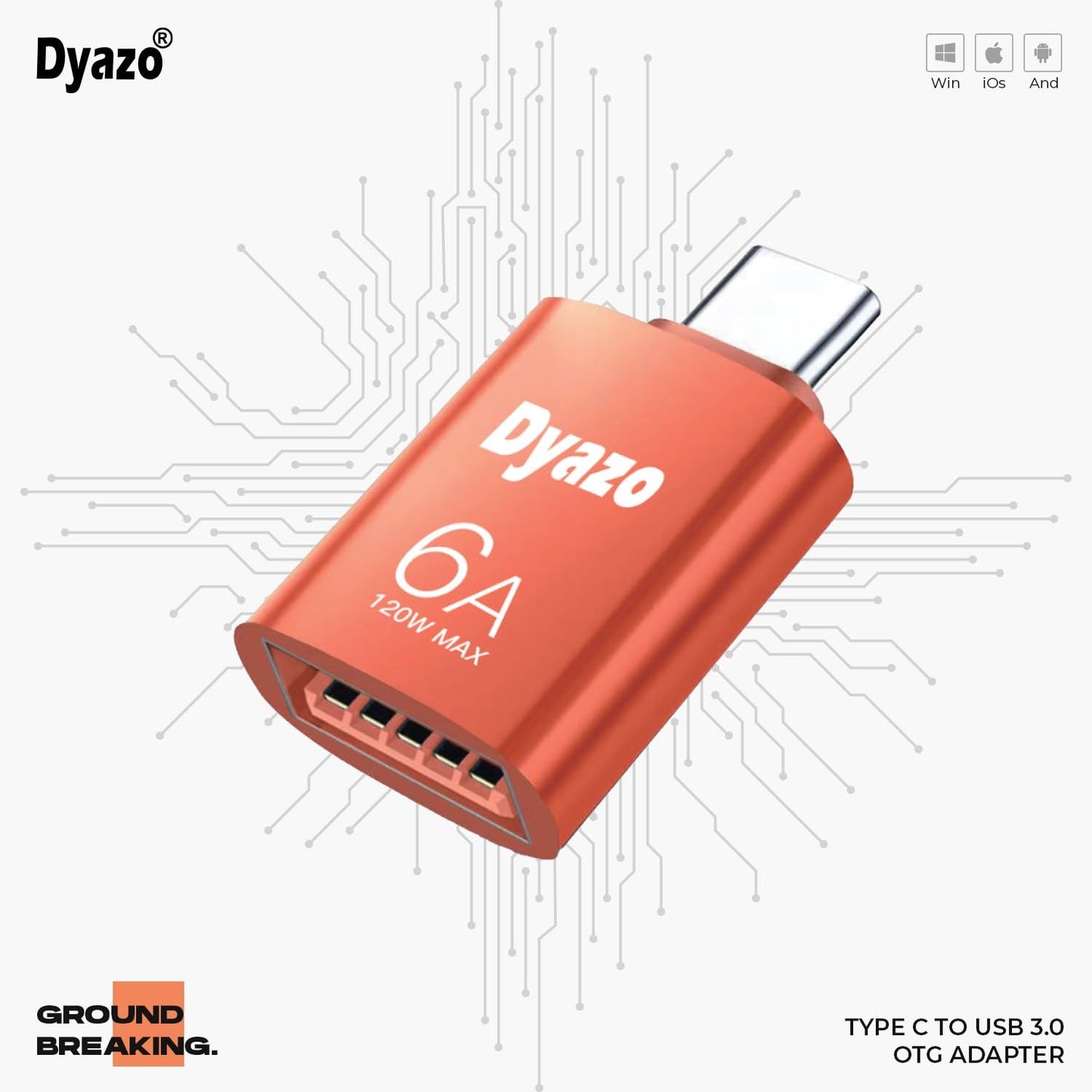 (Open Box) Dyazo Aluminium Portable High Speed Micro USB to USB A Female OTG Adapter/Converter Compatible with Samsung S6 Edje S7 Edge S4 LG G4, Mouse, Keyboard, Flash Drive All Micro O.T.G Enable Devices