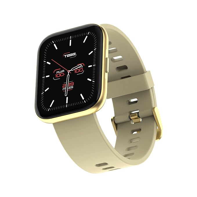 (Open Box) TAGG Verve MAX Smartwatch || 1.78'' Large Hi-Res Display || 24 Sports Modes, Waterproof || Heart-Rate, Blood Oxygen & BP Monitor || Live Watch Faces, in-App GPS, Calculator and Games