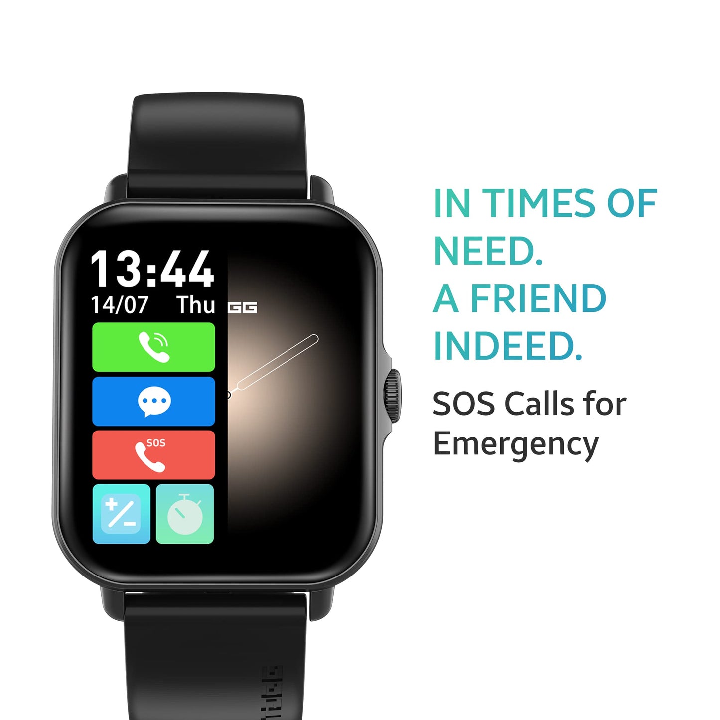 (Open box)TAGG Engage Lite Advanced Calling Smartwatch with Split Screen Function | Single Chip Technology | Fast Charge 10 min = 1 Day Usage | AI Voice Assistant | Built-In Games, Calculator, Stopwatch & Timer
