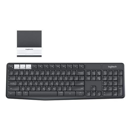(Open Box) Logitech K375s Wireless Multi Device Keyboard (Black/ Charcoal)
